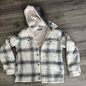 Hollister Men’s Med Sherpa-Lined shacket